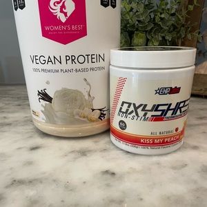 SOLD  Women’s Best Vanilla Protein and Free EHP Non Stim Peach pre workout